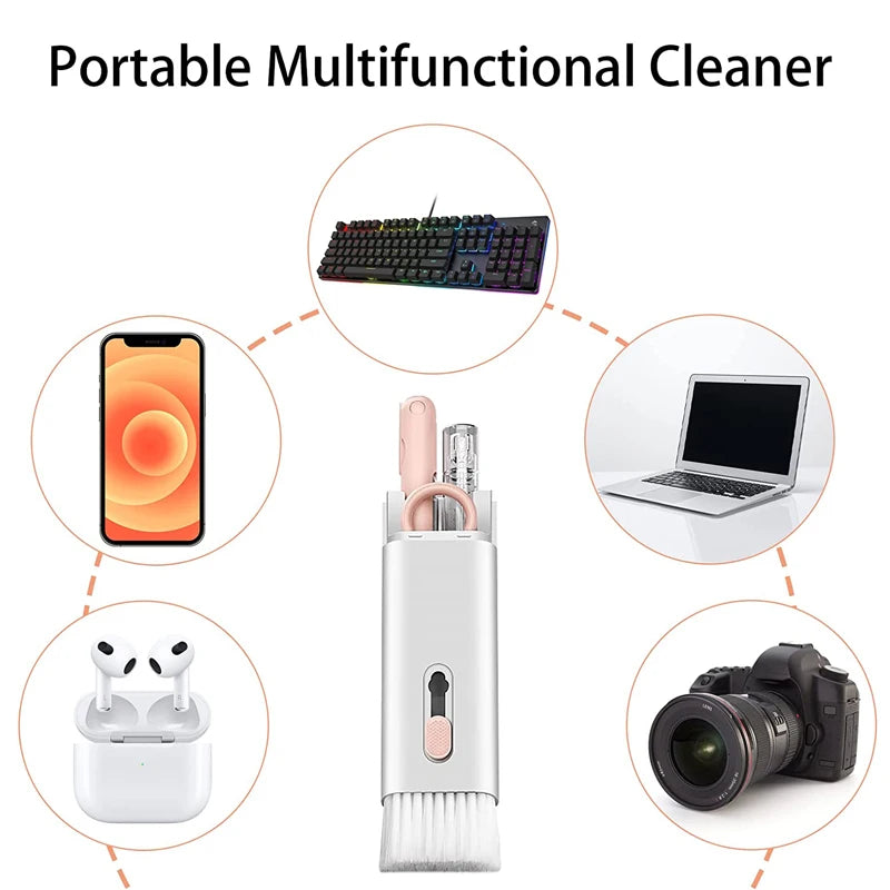 7 in 1 Laptop & Keyboard Cleaning Kit with Brush and Earphone Cleaning Pen