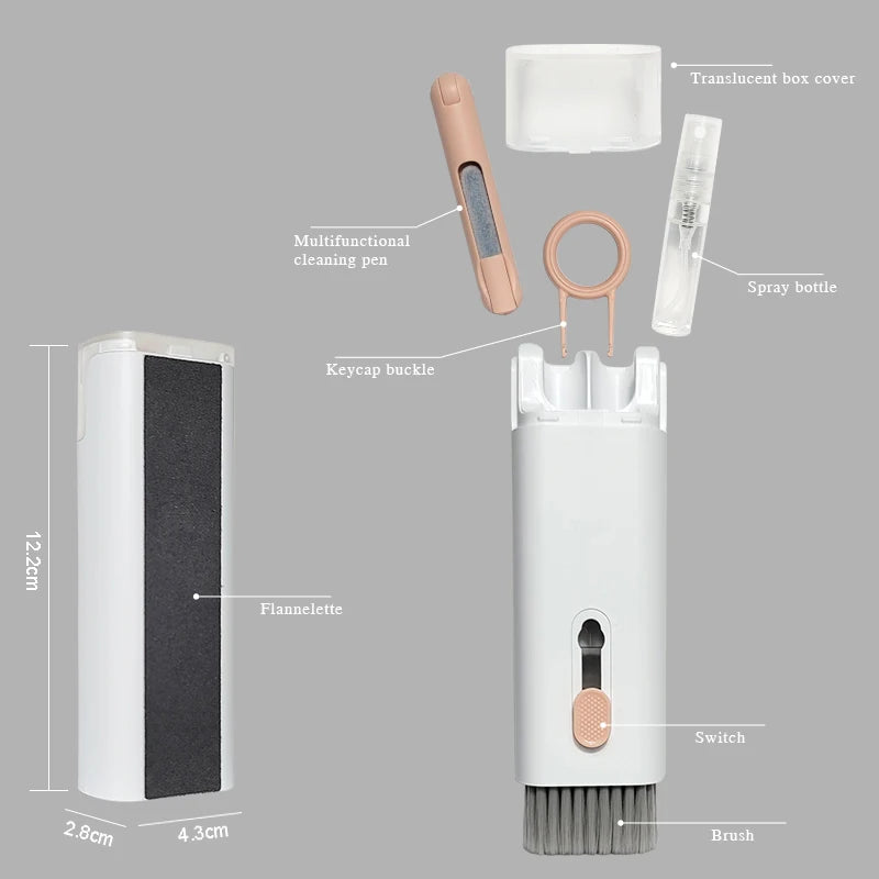 7 in 1 Laptop & Keyboard Cleaning Kit with Brush and Earphone Cleaning Pen