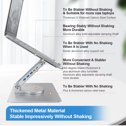 حامل لاب توب معدن